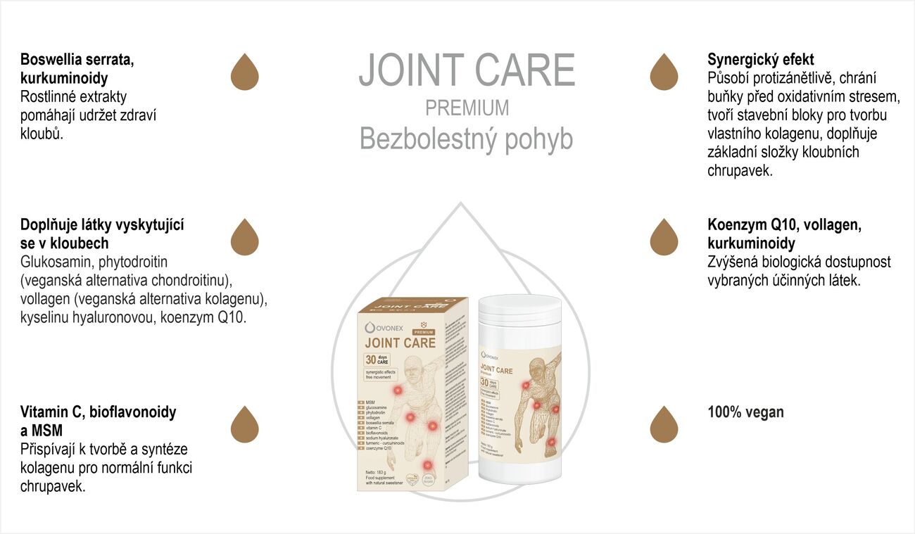 Péče o klouby rostlinný nápoj vegan Joint Care Premium 4